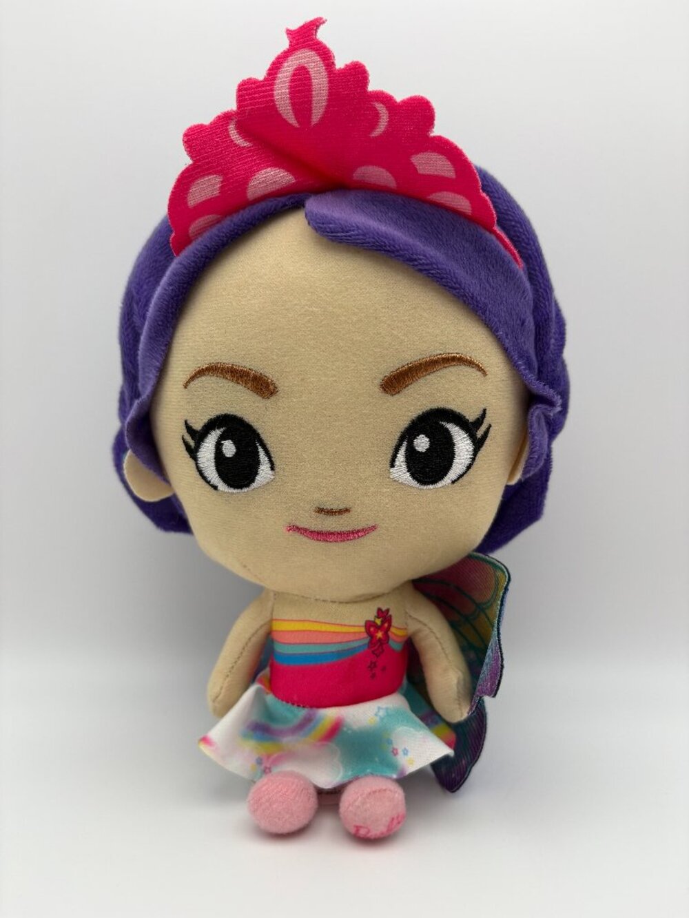 Barbie Chibi Fairy Plush Pink Tiara Purple Hair 8in Stuffie w/ Wings(SKU: 816TO)